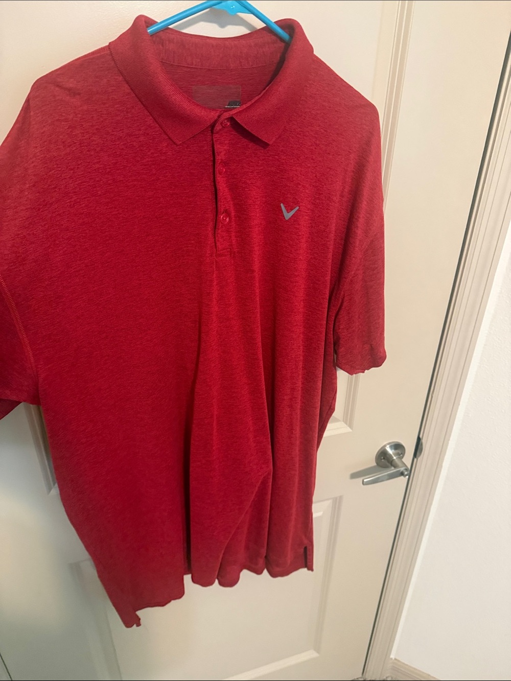 Callaway Red Polo Shirt with Subtle Logo